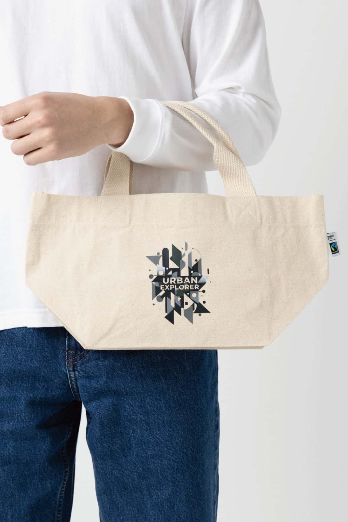 フェアトレード内ポケット付きトート（S）ナチュラル｜トートバッグ