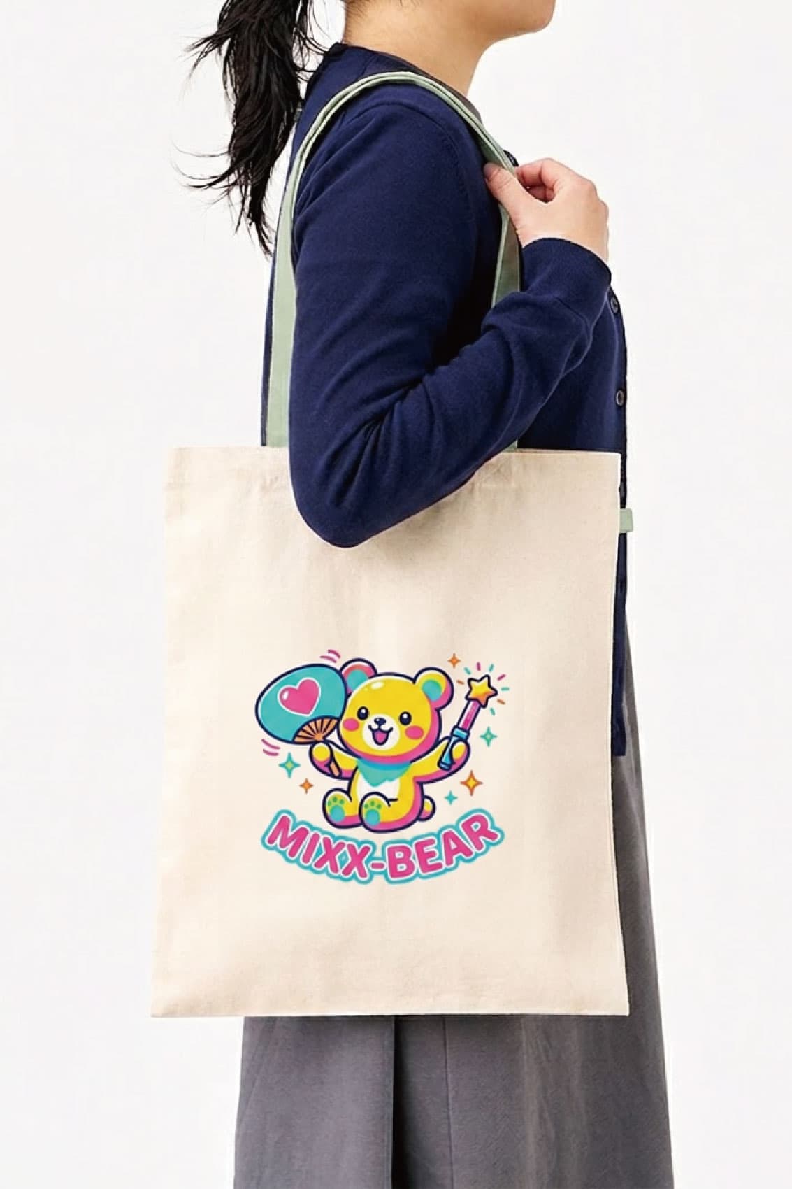 キャンバスフラットトートループ付｜トートバッグ