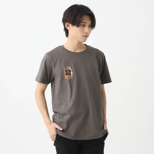 Name バック チェック プリント ポケット　Tシャツ