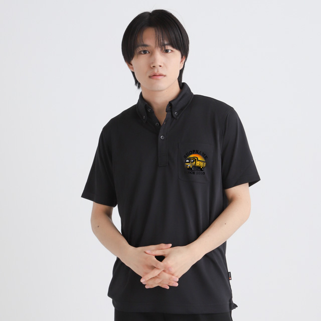 ボタンダウンドライポロシャツ