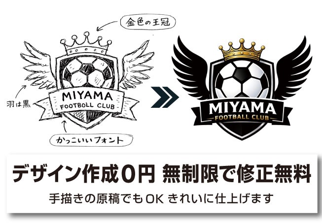 デザイン作成0円・修正回数無制限