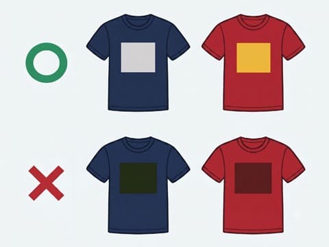 Tシャツ×プリントカラーの組み合わせ方